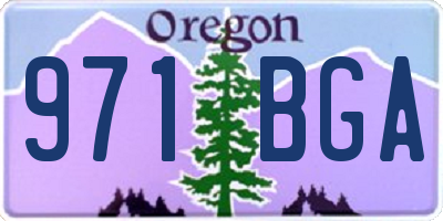 OR license plate 971BGA