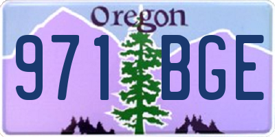 OR license plate 971BGE