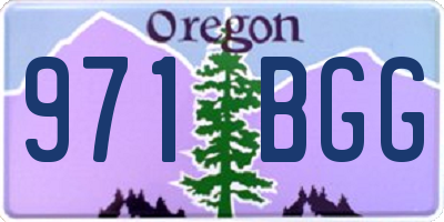 OR license plate 971BGG