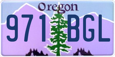 OR license plate 971BGL
