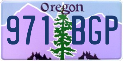 OR license plate 971BGP