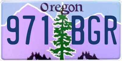 OR license plate 971BGR