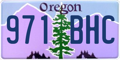 OR license plate 971BHC