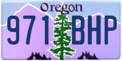 OR license plate 971BHP