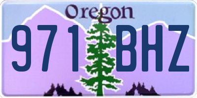 OR license plate 971BHZ