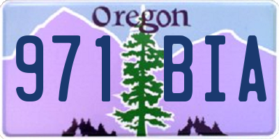 OR license plate 971BIA