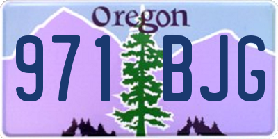 OR license plate 971BJG