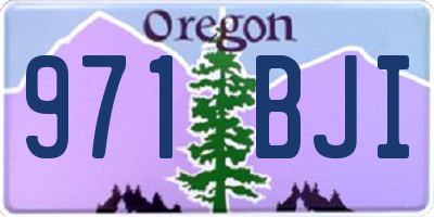 OR license plate 971BJI