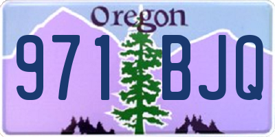 OR license plate 971BJQ
