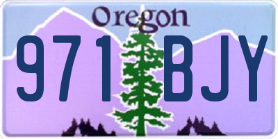 OR license plate 971BJY