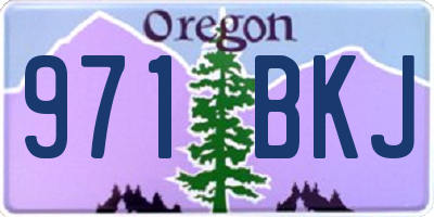 OR license plate 971BKJ