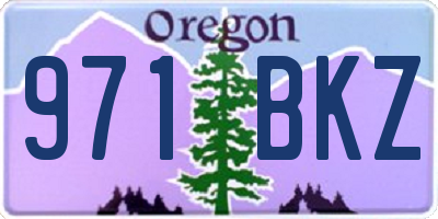 OR license plate 971BKZ