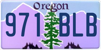 OR license plate 971BLB