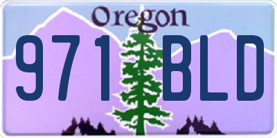 OR license plate 971BLD
