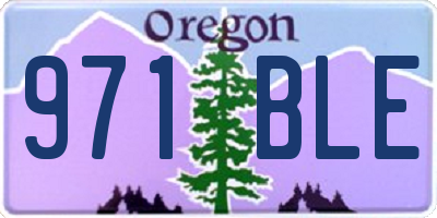 OR license plate 971BLE