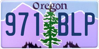 OR license plate 971BLP
