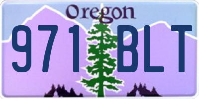 OR license plate 971BLT