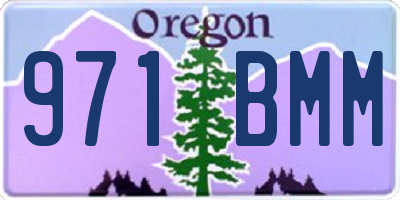 OR license plate 971BMM