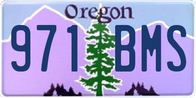 OR license plate 971BMS