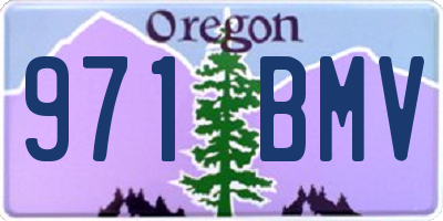 OR license plate 971BMV