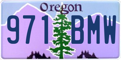 OR license plate 971BMW
