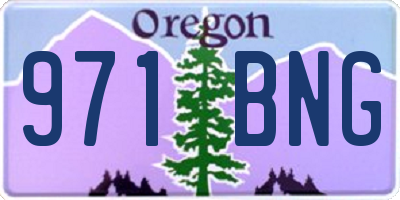 OR license plate 971BNG