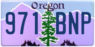 OR license plate 971BNP