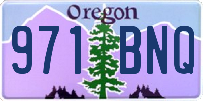 OR license plate 971BNQ