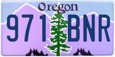 OR license plate 971BNR