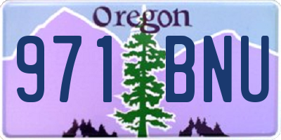 OR license plate 971BNU
