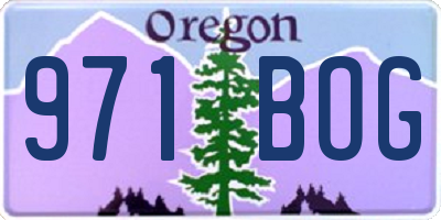 OR license plate 971BOG