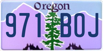 OR license plate 971BOJ