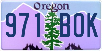 OR license plate 971BOK