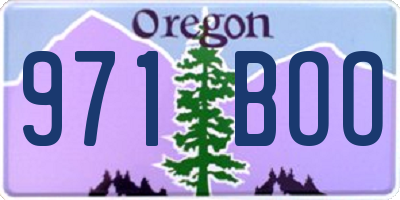 OR license plate 971BOO