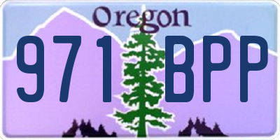 OR license plate 971BPP