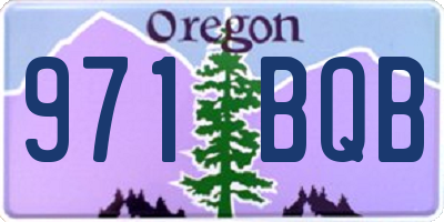OR license plate 971BQB