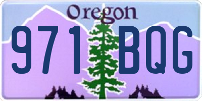 OR license plate 971BQG