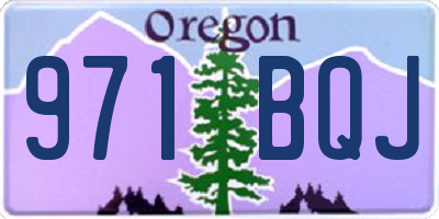 OR license plate 971BQJ