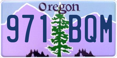 OR license plate 971BQM