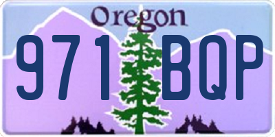 OR license plate 971BQP