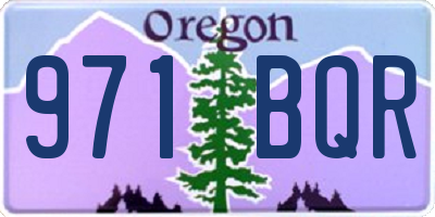 OR license plate 971BQR