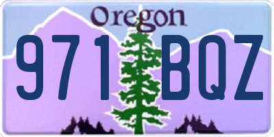 OR license plate 971BQZ