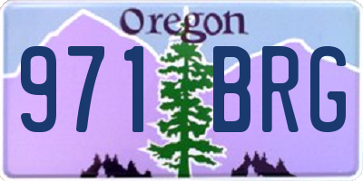 OR license plate 971BRG
