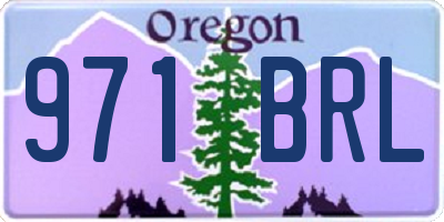 OR license plate 971BRL