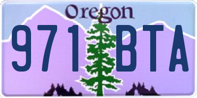 OR license plate 971BTA