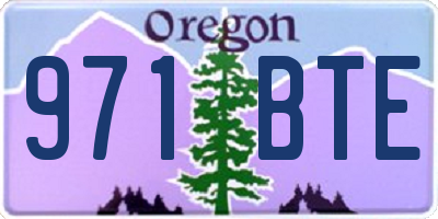 OR license plate 971BTE