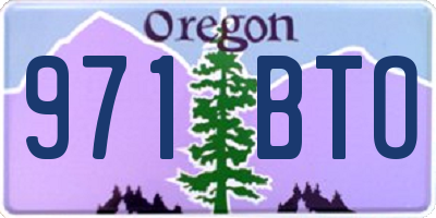 OR license plate 971BTO