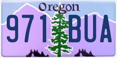 OR license plate 971BUA