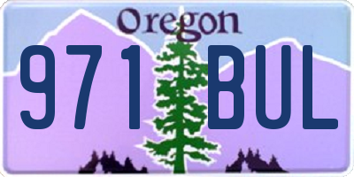 OR license plate 971BUL