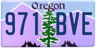 OR license plate 971BVE